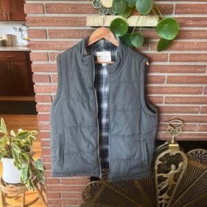 Fleece lined puffer vest
